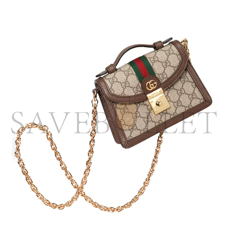 GUCCI OPHIDIA MINI TOP HANDLE BAG 696180 (17.5*13*6cm) GUCCI OPHIDIA MINI TOP HANDLE BAG 696180 (17.5*13*6cm)